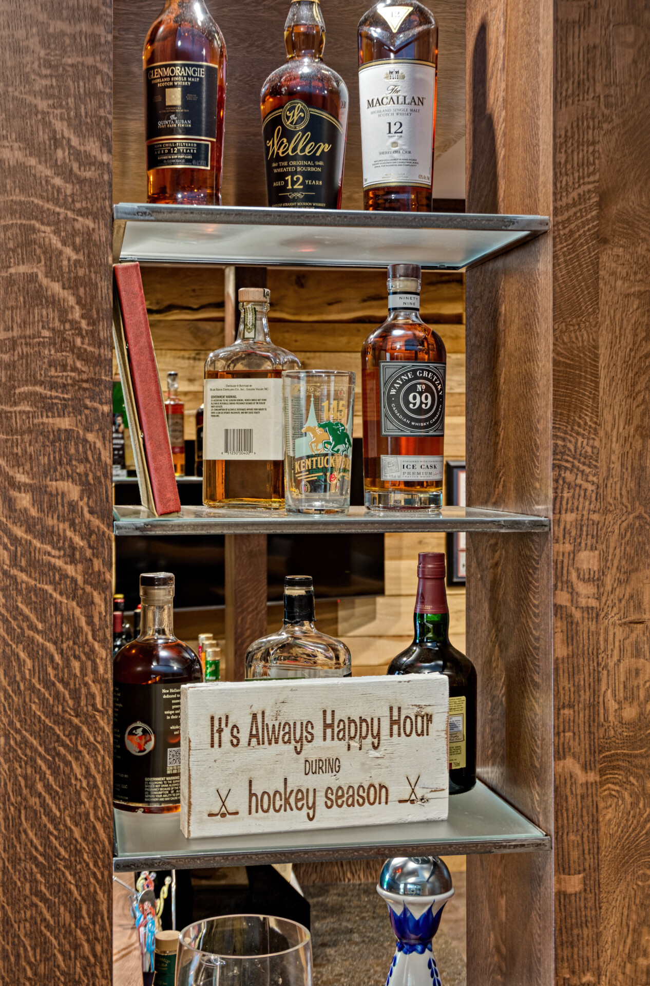 Bar shelf detail